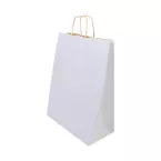 Papbag S blanc  Sac cadeau en papier, petit format 