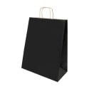 Papbag M zwart  papieren geschenktas, medium 