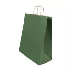 Papbag M vert  Sac cadeau en papier, format moyen 