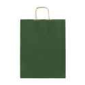 Papbag M groen  papieren geschenktas, medium 
