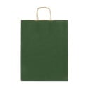 Papbag M vert  Sac cadeau en papier, format moyen 
