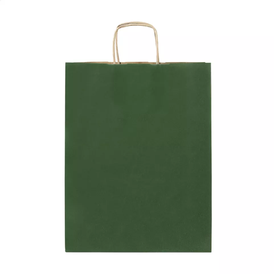 Papbag M groen  papieren geschenktas,...