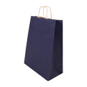 Papbag M donker blauw  papieren geschenktas, medium 