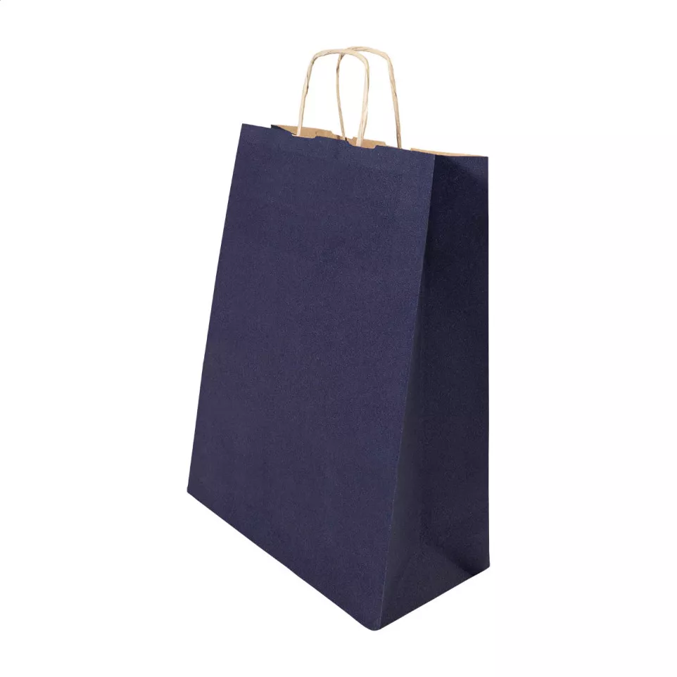 Papbag M dark blue  paper gift bag,...