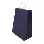 Papbag M bleu foncé  Sac cadeau en papier, format moyen 