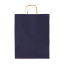 Papbag M dark blue  paper gift bag, medium 