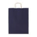 Papbag M bleu foncé  Sac cadeau en papier, format moyen 