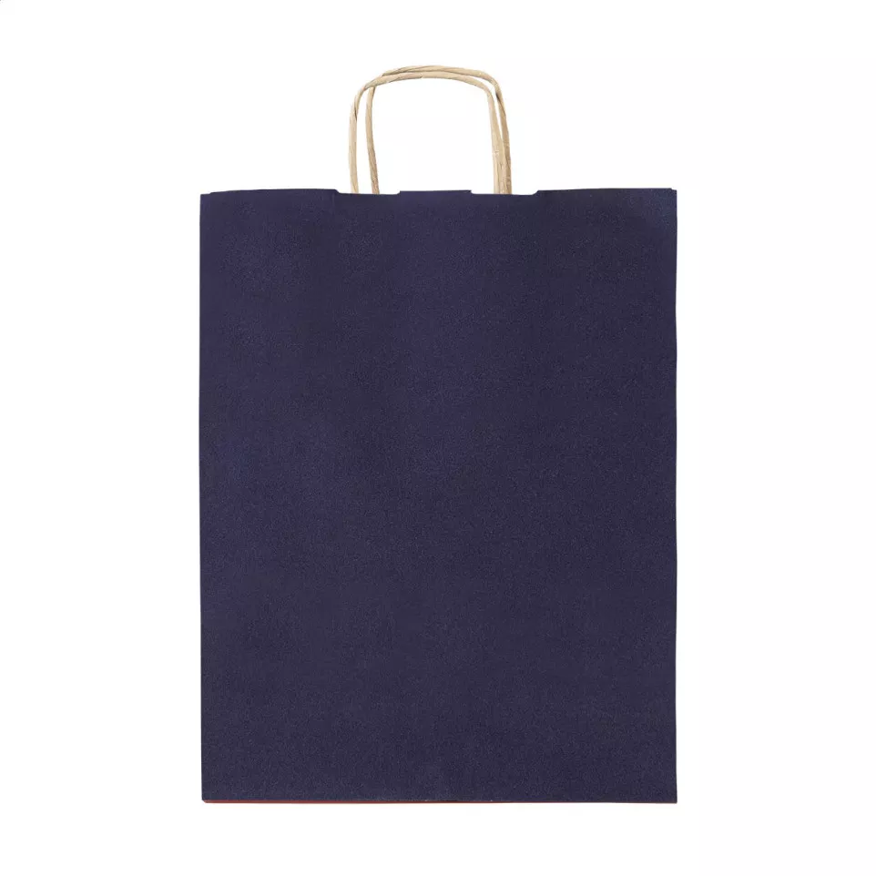 Papbag M donker blauw  papieren...