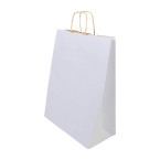 Papbag M wit  papieren...