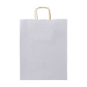 Papbag M blanc  Sac cadeau en papier, format moyen 