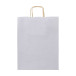 Papbag M blanc  Sac cadeau en papier, format moyen 