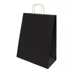 Papbag L noir  Sac cadeau en papier, grand format 