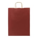Papbag L bordeaux  papieren geschenktas, groot 