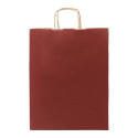 Papbag L burgundy  paper gift bag, large 