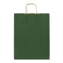 Papbag L green  paper gift bag, large 