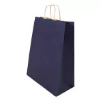 Papbag L bleu foncé  Sac cadeau en papier, grand format 