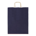 Papbag L dark blue  paper gift bag, large 