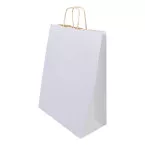 Papbag L blanc  Sac cadeau en papier, grand format 