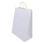 Papbag L white  paper gift...