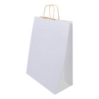 Papbag L wit  papieren...