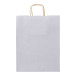 Papbag L white  paper gift bag, large 