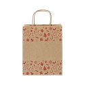 Julegave S naturelle  Sac cadeau de Noël, petit format 