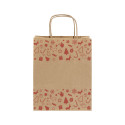 Julegave S naturelle  Sac cadeau de Noël, petit format 
