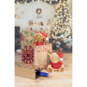 Julegave S natuurlijk  Kerst geschenktas, klein 