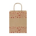 Julegave M naturelle  Sac cadeau de Noël, format moyen 