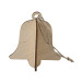 FestiCard natural  Christmas card, bell 
