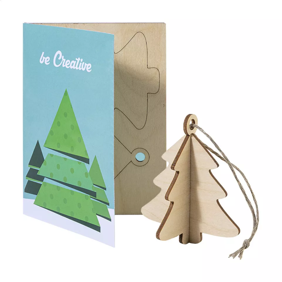 FestiCard natural  Christmas card, tree 