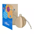 FestiCard natural  Christmas card, ball 