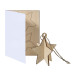 FestiCard natural  Christmas card, star 