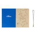 FestiCard natural  Christmas card, star 