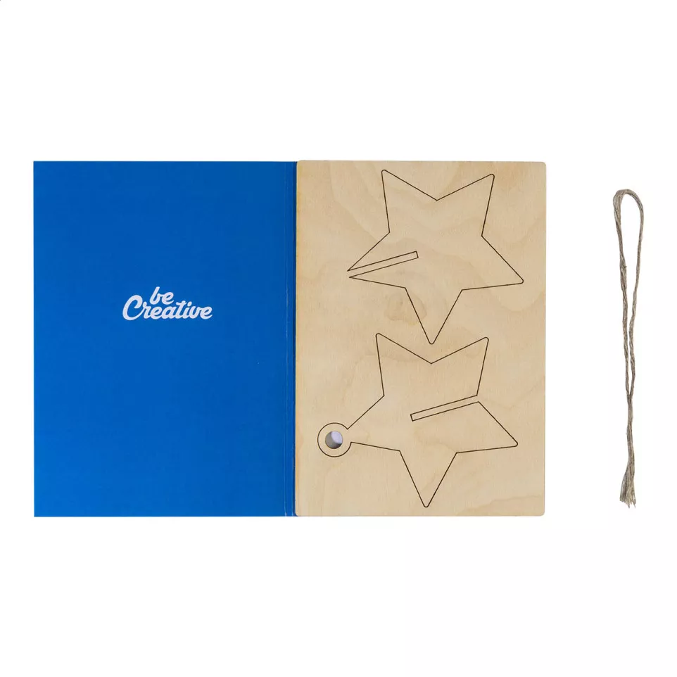 FestiCard natural  Christmas card, star 
