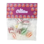 CreaCandy Header white  custom candy bag 