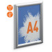 Durable Outdoor Aluminium Poster Frame Waterproof Silver A4