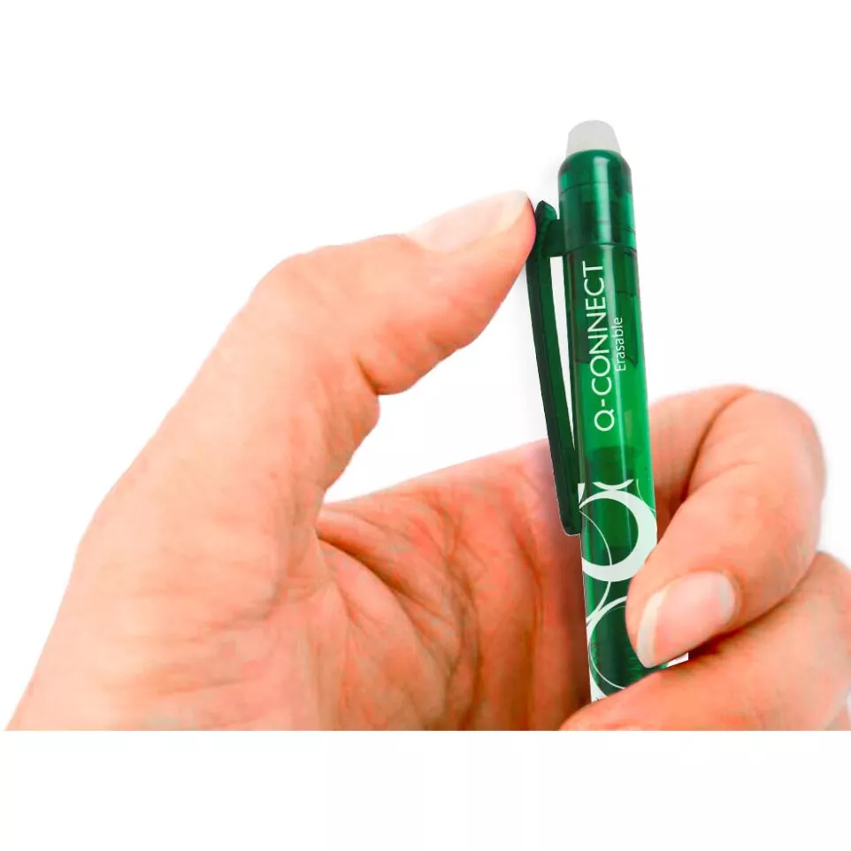 Q-CONNECT gelroller, uitwisbaar, groen