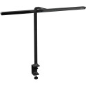 MAUL luminaire de bureau Gate, LED, dimable, avec pince de table, noir