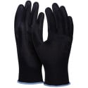 DONAU SAFETY gants de protection PU, noir, L, taille 9