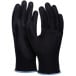 DONAU SAFETY gants de protection PU, noir, L, taille 9