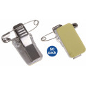 Europel Adhesive Badge Clip with Clamp 23 x 13 mm Pack of 50
