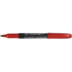 Q-CONNECT marqueur pour CD-DVD, fine, rouge