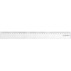 Q-CONNECT meetlat, transparant polystereen, 30 cm