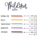 ZEBRA MILDLINER markeerstift, dubbele punt, Deepwarm, etui van 5 stuks, in geassorteerde kleuren
