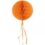 Orange nid d'abeille, diamètre 30 cm, orange