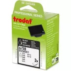 Trodat tampon encreur de rechange, pour cachet 5480/5208, blister de 3 pièces, noir
