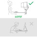 Leitz Ergo Space Saving Dual Monitor Arm Light Grey