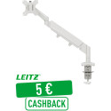 Leitz Ergo Space Saving Single Monitor Arm Light Grey