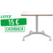Leitz Ergo bureau assis/debout, petit, manuel, mobile